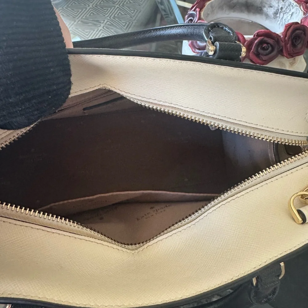 Kate Spade New York Madison Medium Satchel in Colorblock Saffiano Leather - Picture 6 of 7